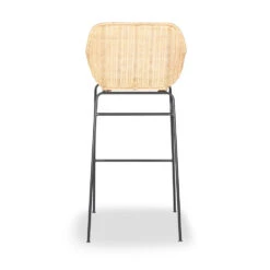 SOMBA Lot De 2 Fauteuils De Bar En Rotin Tressé 75cm -Meubles Soldes Magasin lot 2 fauteuils bar rotin tresse 75cm drawer somba 5