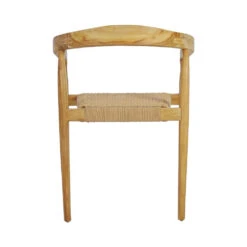 BURI Lot De 2 Fauteuils De Table En Teck Et Corde Tressé -Meubles Soldes Magasin lot 2 fauteuils table teck corde tresse drawer buri 7