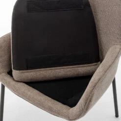 HAAS Lot De 2 Fauteuils De Table En Tissu Et Métal 17 HAAS Lot De 2 Fauteuils De Table En Tissu Et Métal -Meubles Soldes Magasin lot 2 fauteuils table tissu metal drawer haas 6