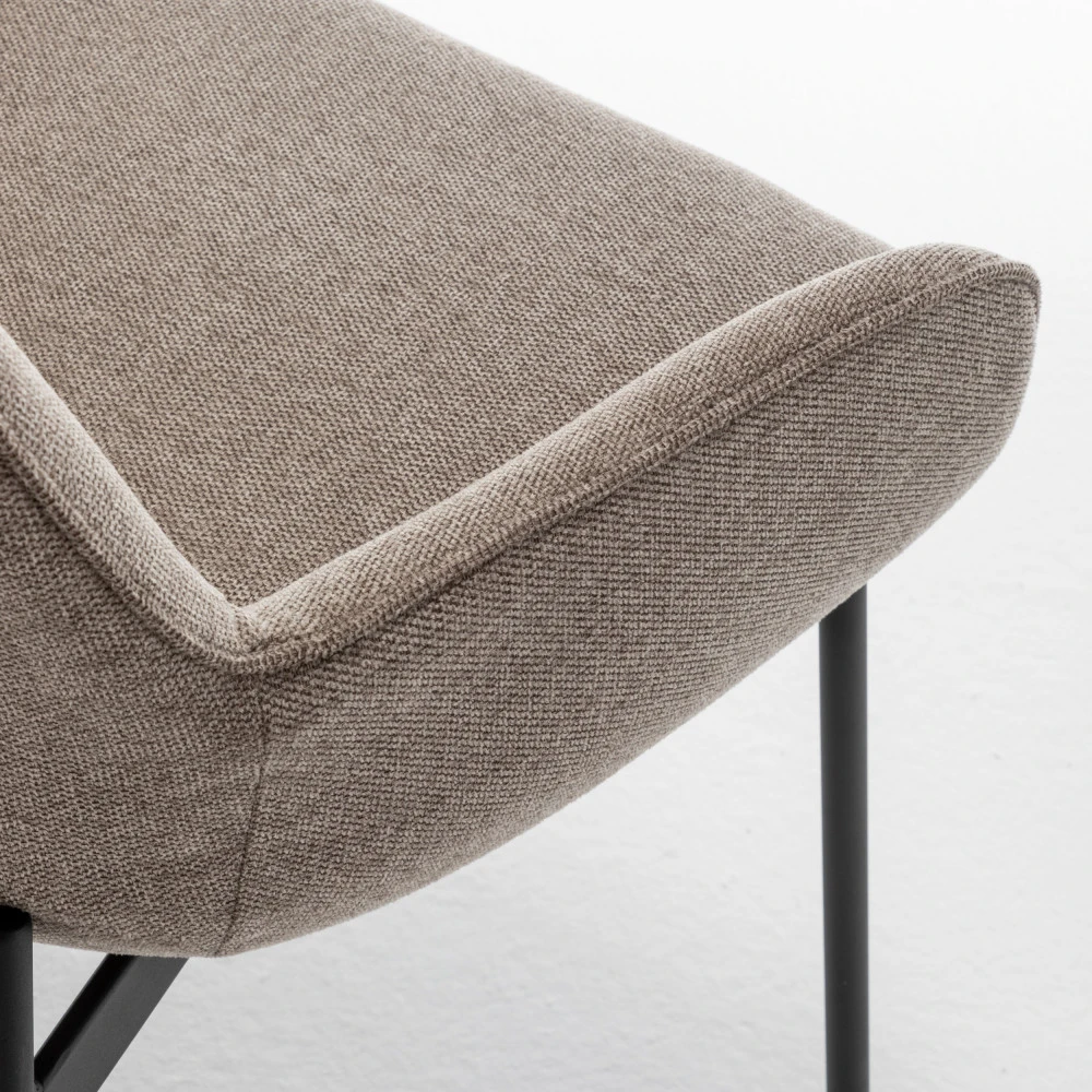 HAAS Lot De 2 Fauteuils De Table En Tissu Et Métal 11 HAAS Lot De 2 Fauteuils De Table En Tissu Et Métal – Image 9