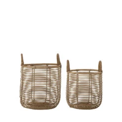 LYNG Lot De 2 Paniers En Rotin 9 LYNG Lot De 2 Paniers En Rotin -Meubles Soldes Magasin lot 2 paniers rotin bloomingville lyng 1