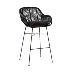 NUNUHAI Lot De 2 Tabourets De Bar En Rotin 68cm -Meubles Soldes Magasin lot 2 tabourets bar rotin 67cm drawer nunuhai 2