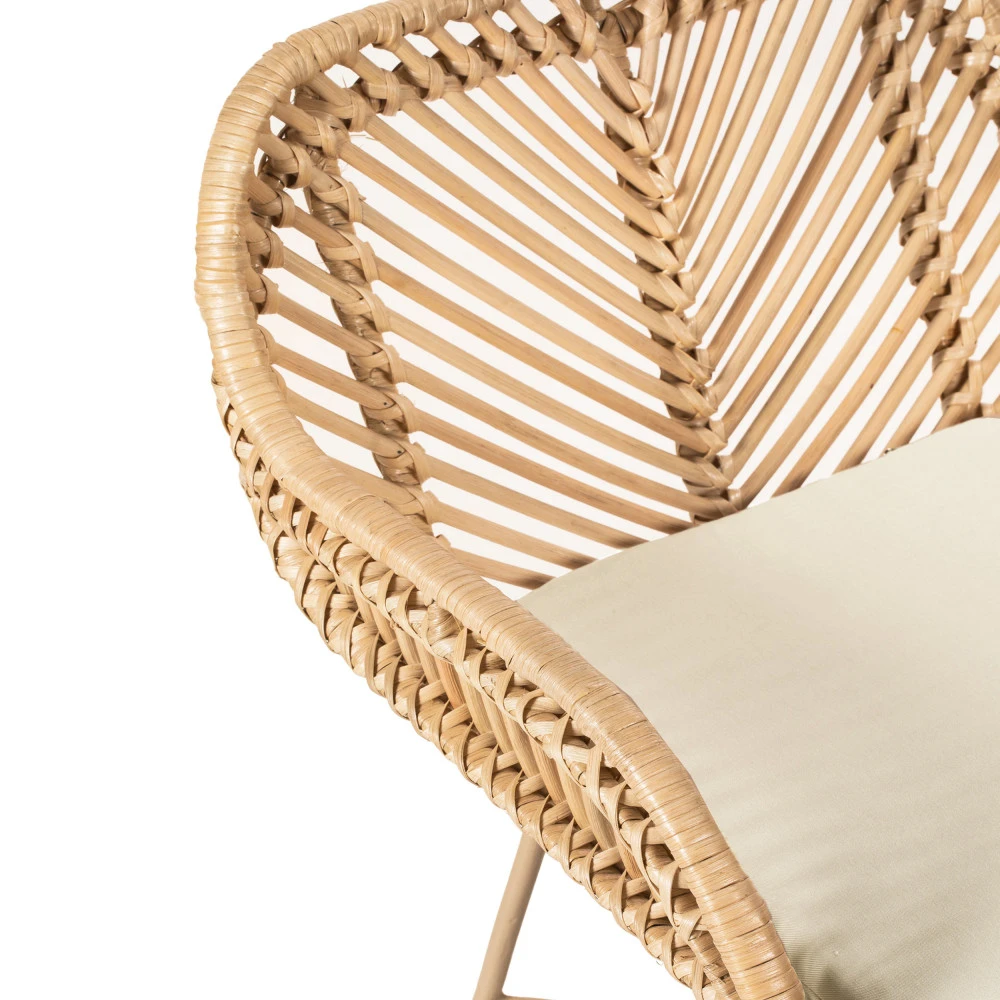 NUNUHAI Lot De 2 Tabourets De Bar En Rotin Pieds Beiges 76cm 8 NUNUHAI Lot De 2 Tabourets De Bar En Rotin Pieds Beiges 76cm – Image 6