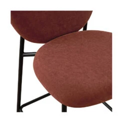 DALBY Lot De 2 Tabourets De Bar En Tissu Et Métal 65cm -Meubles Soldes Magasin lot 2 tabourets bar tissu metal 65cm drawer dalby 5