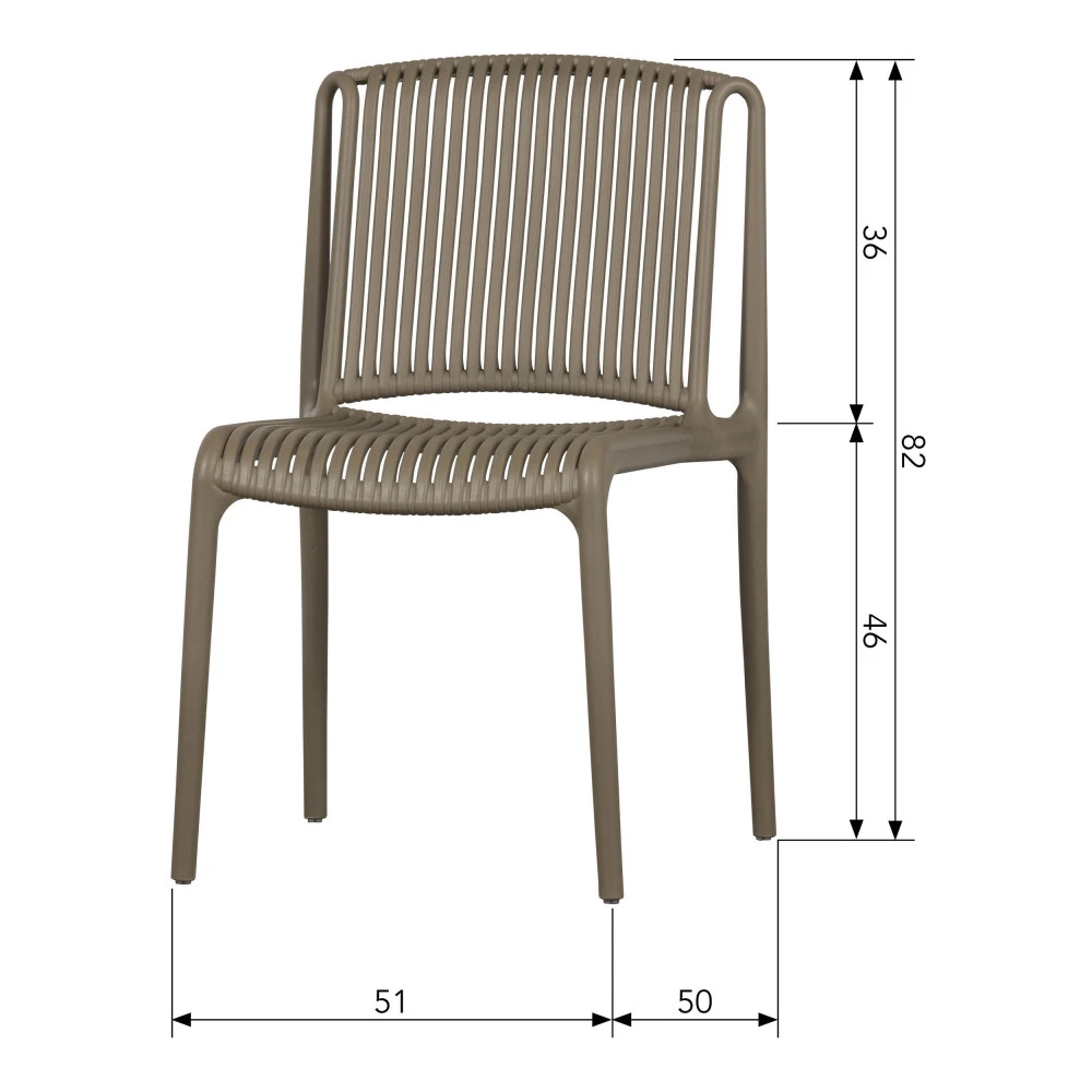 BILLIE Lot De 4 Chaises Indoor/outdoor 11 BILLIE Lot De 4 Chaises Indoor/outdoor – Image 9