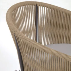 YANET Lot De 4 Chaises De Jardin En Corde -Meubles Soldes Magasin lot 4 chaises jardin corde kave home yanet 5