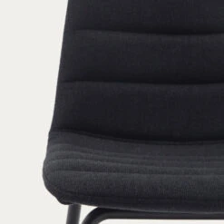 ZUNILDA Lot De 2 Chaises De Bar En Tissu Et Métal H65cm -Meubles Soldes Magasin lot de 2 chaises de bar tissu metal h65cm zunilda kave home 5