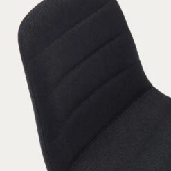 ZUNILDA Lot De 2 Chaises De Bar En Tissu Et Métal H65cm -Meubles Soldes Magasin lot de 2 chaises de bar tissu metal h65cm zunilda kave home 6