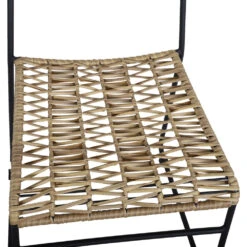 EVA Lot De 2 Chaises De Jardin En Métal Et Résine Tressée 16 EVA Lot De 2 Chaises De Jardin En Métal Et Résine Tressée -Meubles Soldes Magasin lot de 2 chaises de jardin metal resine tressee eva 6