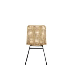 LARS Lot De 2 Chaises De Jardin En Métal Et Résine Tressée -Meubles Soldes Magasin lot de 2 chaises de jardin metal resine tressee lars 4