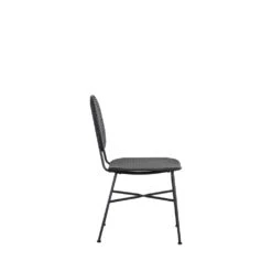 MADS Lot De 2 Chaises De Jardin En Métal Et Résine Tressée -Meubles Soldes Magasin lot de 2 chaises de jardin metal resine tressee mads 3