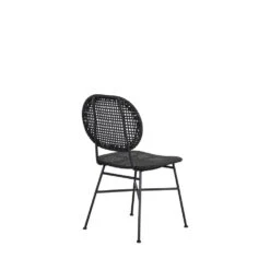 MADS Lot De 2 Chaises De Jardin En Métal Et Résine Tressée -Meubles Soldes Magasin lot de 2 chaises de jardin metal resine tressee mads 4