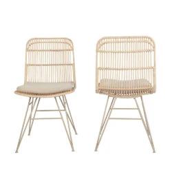 UYUNI Lot De 2 Chaises Design En Rotin Pieds Beiges 16 UYUNI Lot De 2 Chaises Design En Rotin Pieds Beiges -Meubles Soldes Magasin lot de 2 chaises design en rotin pieds beiges drawer uyuni 6