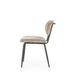 COSMO Lot De 2 Chaises En Velours Côtelé Et Métal -Meubles Soldes Magasin lot de 2 chaises en velours cotele et metal by boo cosmo 4