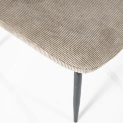 COSMO Lot De 2 Chaises En Velours Côtelé Et Métal -Meubles Soldes Magasin lot de 2 chaises en velours cotele et metal by boo cosmo 5