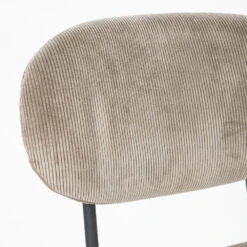 COSMO Lot De 2 Chaises En Velours Côtelé Et Métal -Meubles Soldes Magasin lot de 2 chaises en velours cotele et metal by boo cosmo 6