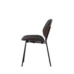 CLOSE Lot De 2 Chaises En Simili Et Métal 14 CLOSE Lot De 2 Chaises En Simili Et Métal -Meubles Soldes Magasin lot de 2 chaises simili metal bepurehome close 3