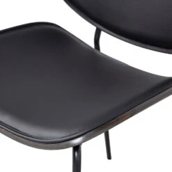 CLOSE Lot De 2 Chaises En Simili Et Métal 16 CLOSE Lot De 2 Chaises En Simili Et Métal -Meubles Soldes Magasin lot de 2 chaises simili metal bepurehome close 5