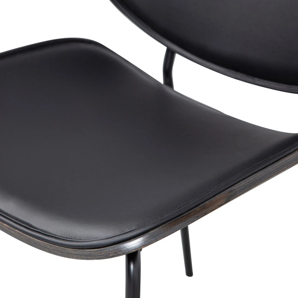 CLOSE Lot De 2 Chaises En Simili Et Métal 8 CLOSE Lot De 2 Chaises En Simili Et Métal – Image 6