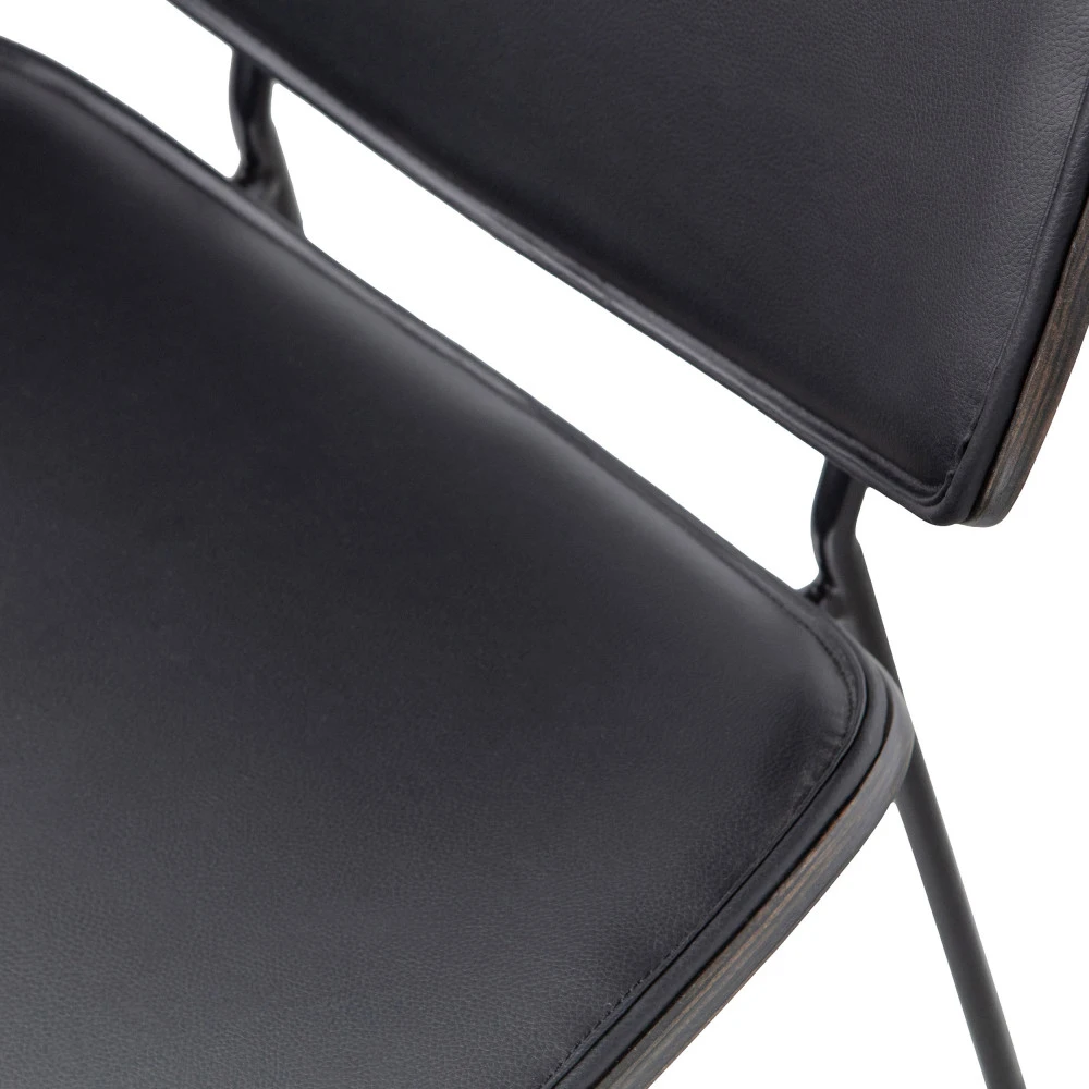 CLOSE Lot De 2 Chaises En Simili Et Métal 9 CLOSE Lot De 2 Chaises En Simili Et Métal – Image 7