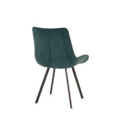 MEMPHIS Lot De 2 Chaises En Velours Et Métal -Meubles Soldes Magasin lot de 2 chaises velours metal house nordic memphis 3