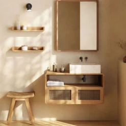 SHAMEL Lot De 2 étagères En Bois