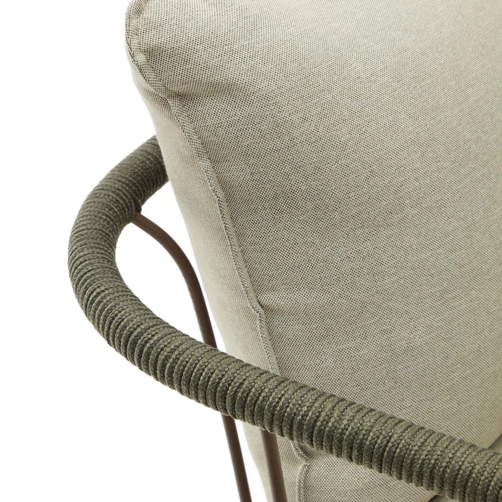 SALGUER Lot De 2 Fauteuils De Jardin En Acier Et Corde 10 SALGUER Lot De 2 Fauteuils De Jardin En Acier Et Corde – Image 8