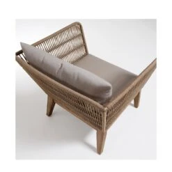 BELLENY 2 Fauteuils De Jardin Vintage Bois Et Corde -Meubles Soldes Magasin lot de 2 fauteuils de jardin vintage bois et corde belleny 4