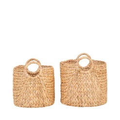 PASSO Lot De 2 Paniers En Jacinthe D’eau -Meubles Soldes Magasin lot de 2 paniers jacinthe d eau passo house nordic 1