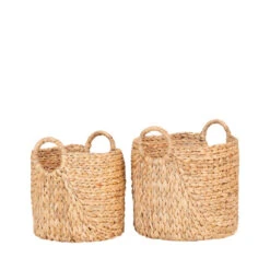 PASSO Lot De 2 Paniers En Jacinthe D’eau -Meubles Soldes Magasin lot de 2 paniers jacinthe d eau passo house nordic 2