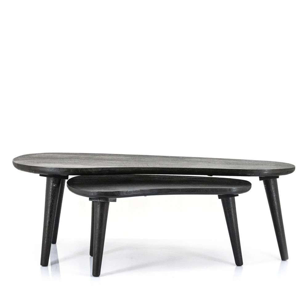 GUUS Lot De 2 Tables Basses Gigognes En Bois 4 GUUS Lot De 2 Tables Basses Gigognes En Bois – Image 2