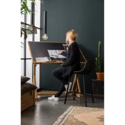 FRANKY Lot De 2 Tabourets De Bar Vintage 65cm -Meubles Soldes Magasin lot de 2 tabourets vintage facon cuir franky 8