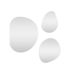 PALERMO Lot De 3 Miroirs De Formes Organiques