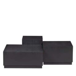 PIM Lot De 3 Tables Basses En Bois -Meubles Soldes Magasin lot de 3 tables basses bois pim woood 1