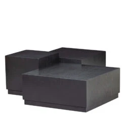 PIM Lot De 3 Tables Basses En Bois -Meubles Soldes Magasin lot de 3 tables basses bois pim woood 2