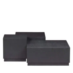 PIM Lot De 3 Tables Basses En Bois -Meubles Soldes Magasin lot de 3 tables basses bois pim woood 3