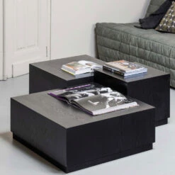 PIM Lot De 3 Tables Basses En Bois -Meubles Soldes Magasin lot de 3 tables basses bois pim woood 5