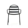 JONCOLS Lot De 4 Chaises De Jardin En Acier -Meubles Soldes Magasin lot de 4 chaises de jardin acier joncols kave home