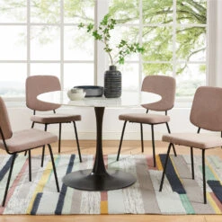 KARS Lot De 4 Chaises En Velours Côtelé