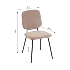 KARS Lot De 4 Chaises En Velours Côtelé 13 KARS Lot De 4 Chaises En Velours Côtelé -Meubles Soldes Magasin lot de 4 chaises velours cotele kars 5