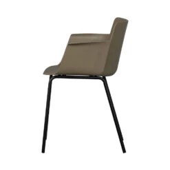 FOPPE Lot De 4 Fauteuils De Table En Plastique Et Métal 13 FOPPE Lot De 4 Fauteuils De Table En Plastique Et Métal -Meubles Soldes Magasin lot de 4 fauteuils de table plastique metal woood foppe 3