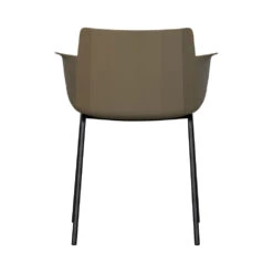 FOPPE Lot De 4 Fauteuils De Table En Plastique Et Métal 14 FOPPE Lot De 4 Fauteuils De Table En Plastique Et Métal -Meubles Soldes Magasin lot de 4 fauteuils de table plastique metal woood foppe 4