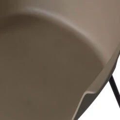 FOPPE Lot De 4 Fauteuils De Table En Plastique Et Métal 15 FOPPE Lot De 4 Fauteuils De Table En Plastique Et Métal -Meubles Soldes Magasin lot de 4 fauteuils de table plastique metal woood foppe 5