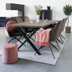 MELBOURNE Vaisselier En Métal Avec Portes Grillagées -Meubles Soldes Magasin melbourne vaisselier metal portes grillagees house nordic 6