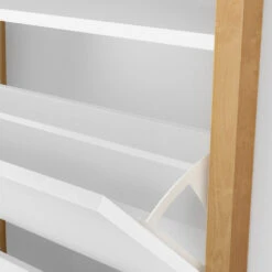 HANNOVER Meuble à Chaussures En Bois 2 Portes -Meubles Soldes Magasin meuble chaussures bois 2 portes woodman hannover 3