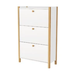 HANNOVER Meuble à Chaussures En Bois 3 Portes 8 HANNOVER Meuble à Chaussures En Bois 3 Portes -Meubles Soldes Magasin meuble chaussures bois 3 portes woodman hannover 2