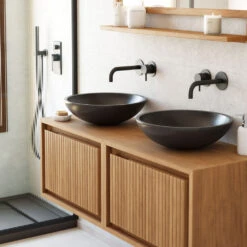 TACIANA Meuble De Salle De Bain 1 Porte En Bois L60cm -Meubles Soldes Magasin meuble de salle de bain 1 porte en bois l60cm kave home taciana 9