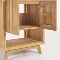 KUVENI Meuble De Salle De Bain 2 Portes, 1 Niches En Bois L70cm -Meubles Soldes Magasin meuble de salle de bain 2 portes 1 niches bois l70cm kave home kuveni 4