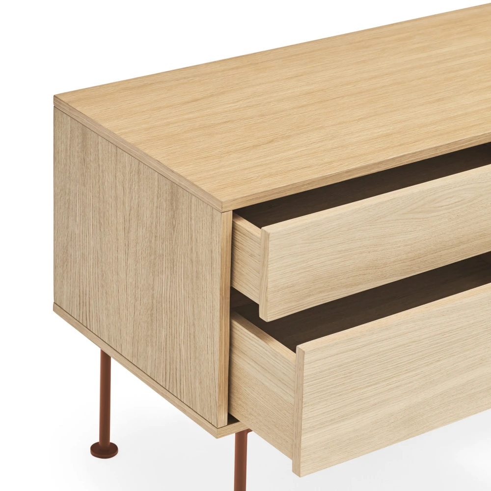 YOKO Meuble Tv 1 Porte 2 Tiroirs En Bois L180cm 8 YOKO Meuble Tv 1 Porte 2 Tiroirs En Bois L180cm – Image 6