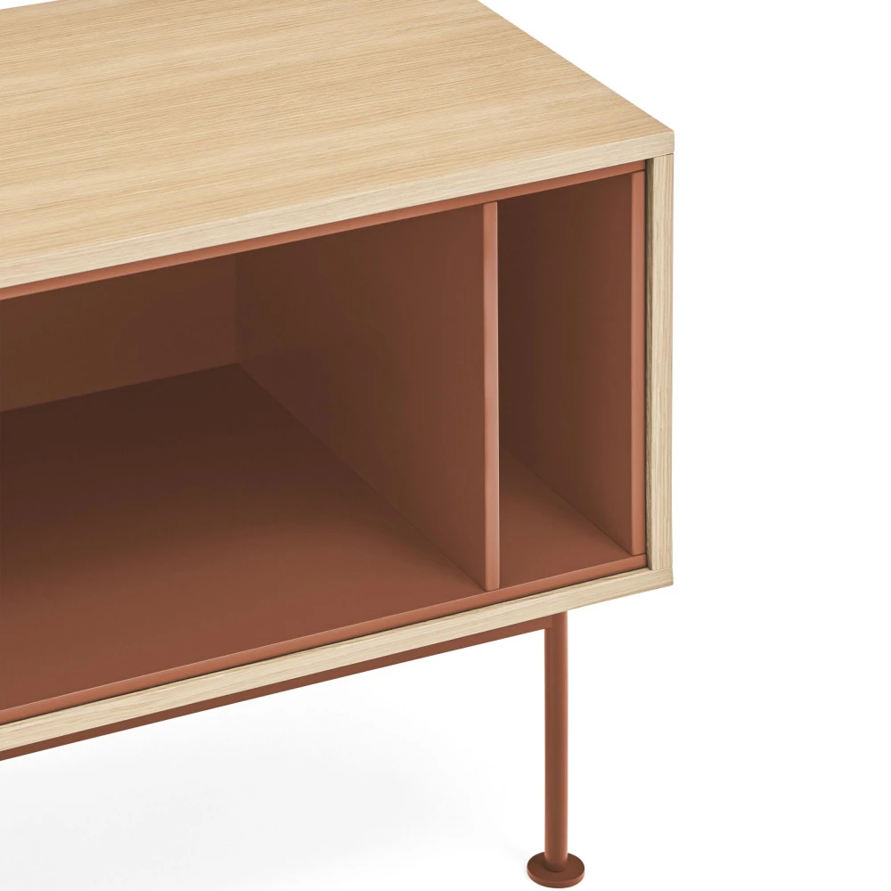 YOKO Meuble Tv 1 Porte 2 Tiroirs En Bois L180cm 9 YOKO Meuble Tv 1 Porte 2 Tiroirs En Bois L180cm – Image 7